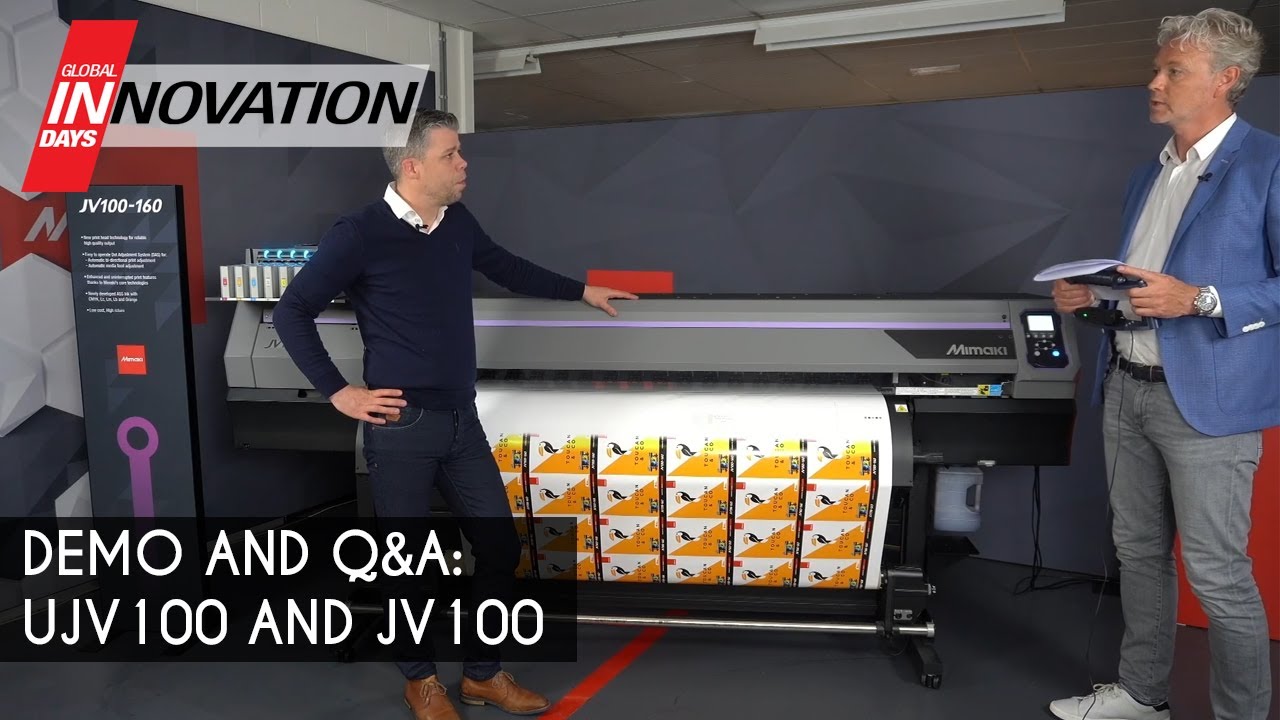 Demo: Mimaki UJV100 (UV) and JV100 (Solvent) Printers