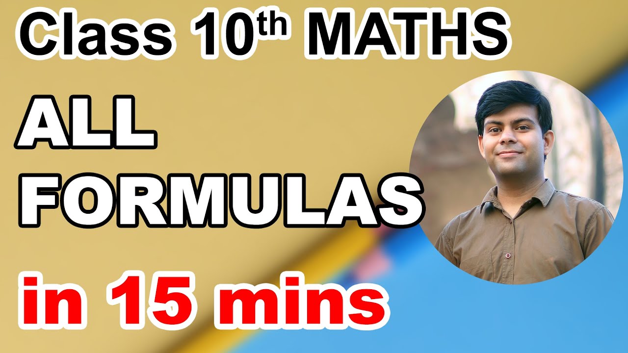 All Formulas in 10 mins | Important Questions ? 2024 Exam Revision | Class 10th Maths
