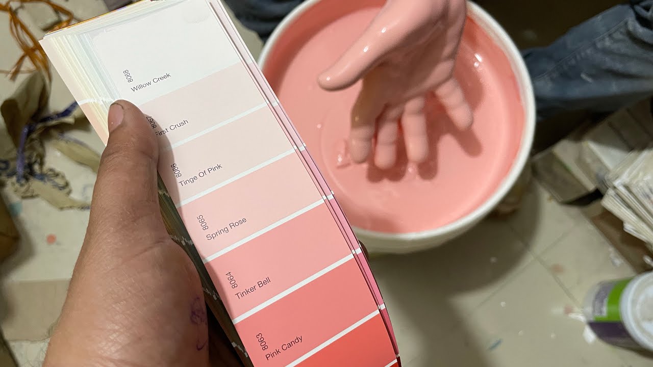 Pink colour combination shade mixing | new pink shade 2023 | best combination shade mixing interior
