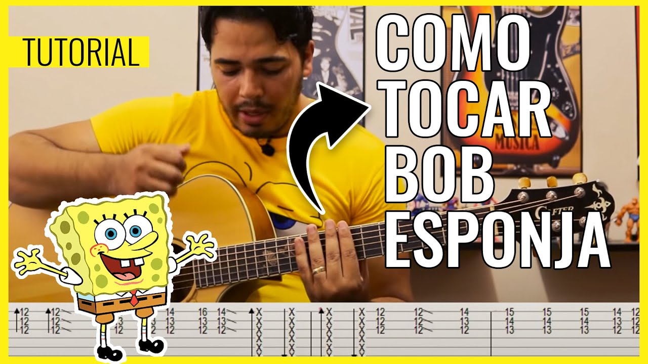Aprenda a música do BOB ESPONJA (Versão Fábio Lima) - TUTORIAL #fingerstyle by Willian Silva