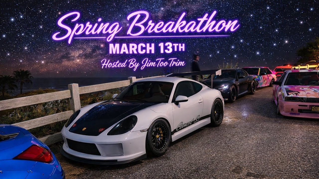 SPRING BREAKATHON GTA 5 CUSTOM LOBBY| DRIFTING | MANHUNTS |CAR MEETS |