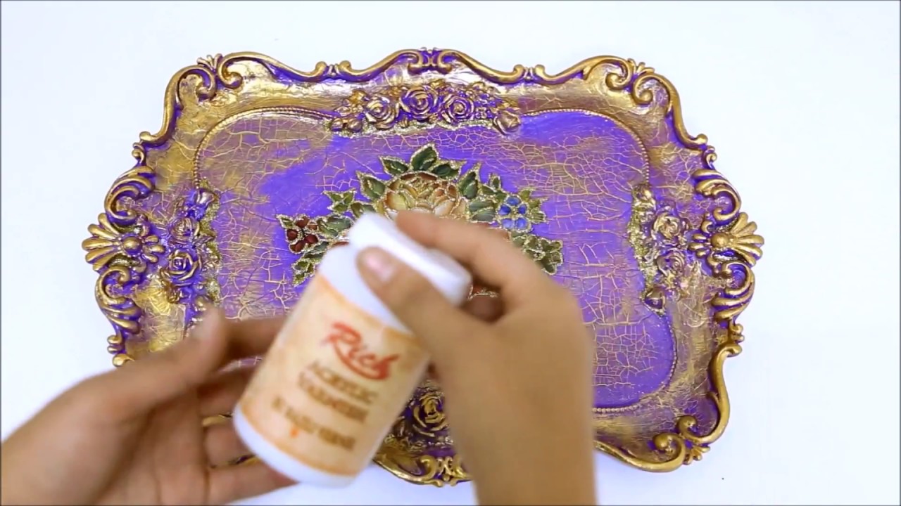 Mozaik Çatlatma Tekniği ile Polyester Tepsi Yapımı