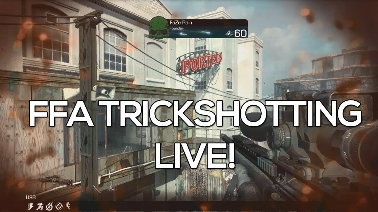 FaZe Rain : FFA TrickShotting Live Commentary Ep.36