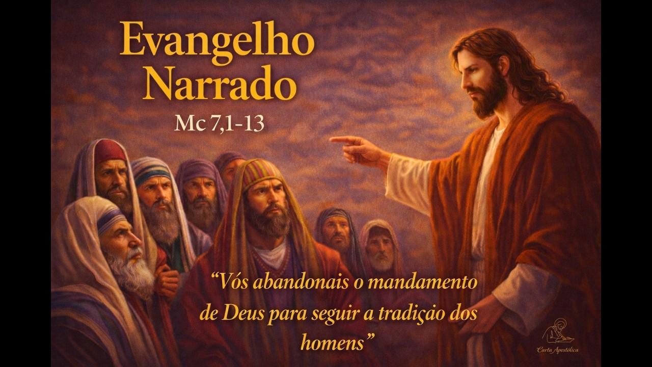 Jesus desmascara as falsas tradições!✝️Evangelho (Mc 7,1-13)