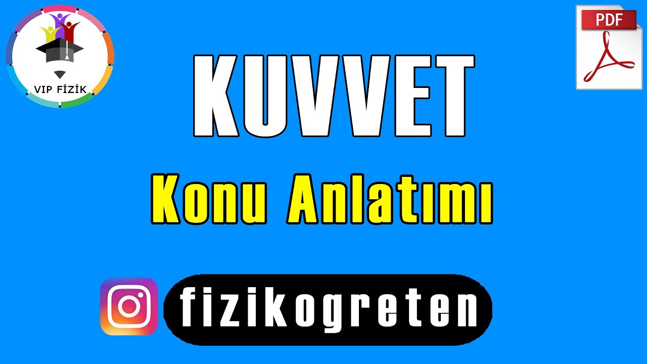 Kuvvet Konu Anlatımı | PDF | TYT Fizik #2022