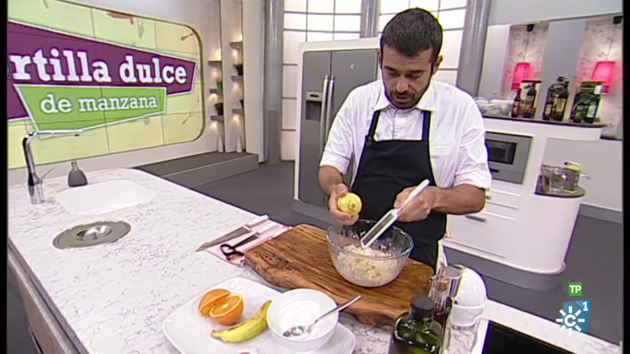 Cómetelo | Tortilla dulce de manzana y plátano