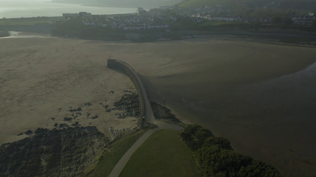 Evening at Barry COASTAL DRONE VIEWS
