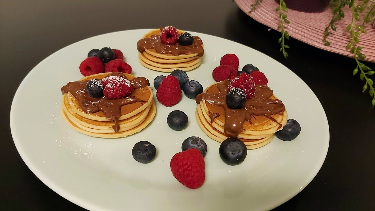 طريقة تحضير بان كيك🥞🍓🍯 بأشهى طعم😍😋 وأسرع طريقة  FHD pancake🥞.