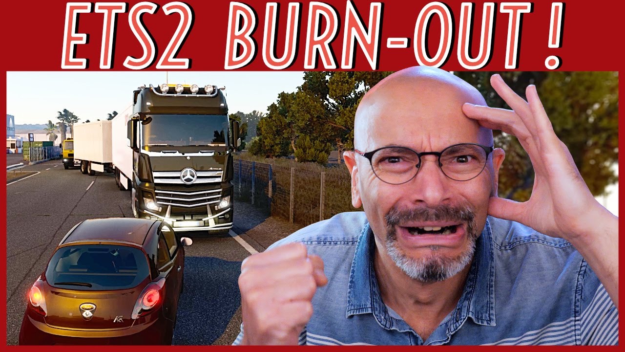 BURNOUT SUR LA ROUTE : surmenage, fatigue, le quotidien des chauffeurs-livreurs (ETS2 réaliste) 🚛🔥