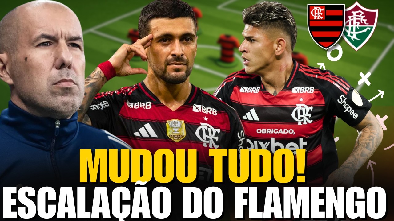 Vai ter surpresa? Veja a provável escalação do FLAMENGO X FLUMINENSE COM NOVO TECNICO JARDIM