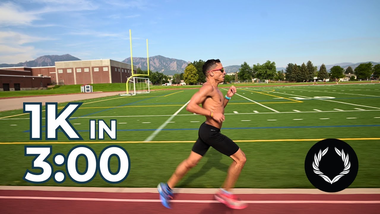RUN A 1K IN 3:00 WITH ME | MARATHON TRAINING IN BOULDER, CO.