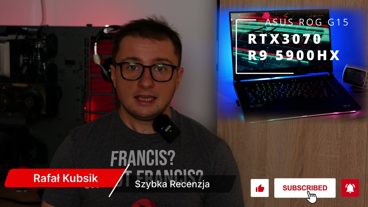 ASUS ROG G15 RTX3070 130W R9 5900HX Wady 😡Zalety👍 #ASUS  #RTX3070 #ROG