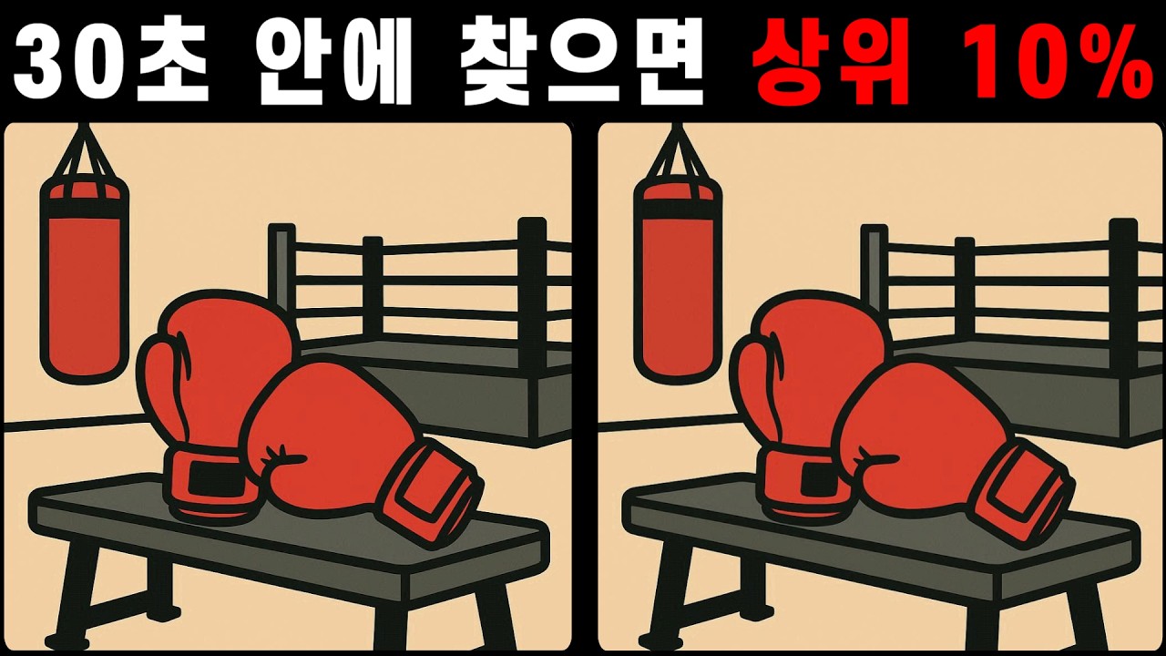 30초 안에 찾으면 상위 10% 관찰력 레벨 체크! [다른그림찾기]