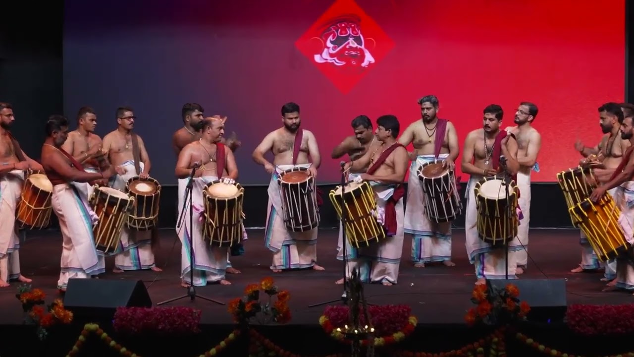 Rhythmic Majesty:  Triple Thayambaka at Bharatholsavam 26”