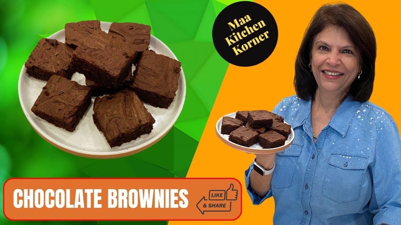 Chocolate Brownies | Rich Fudgy Brownies Recipe | Easy and Quick Dessert - Maa Kitchen Korner