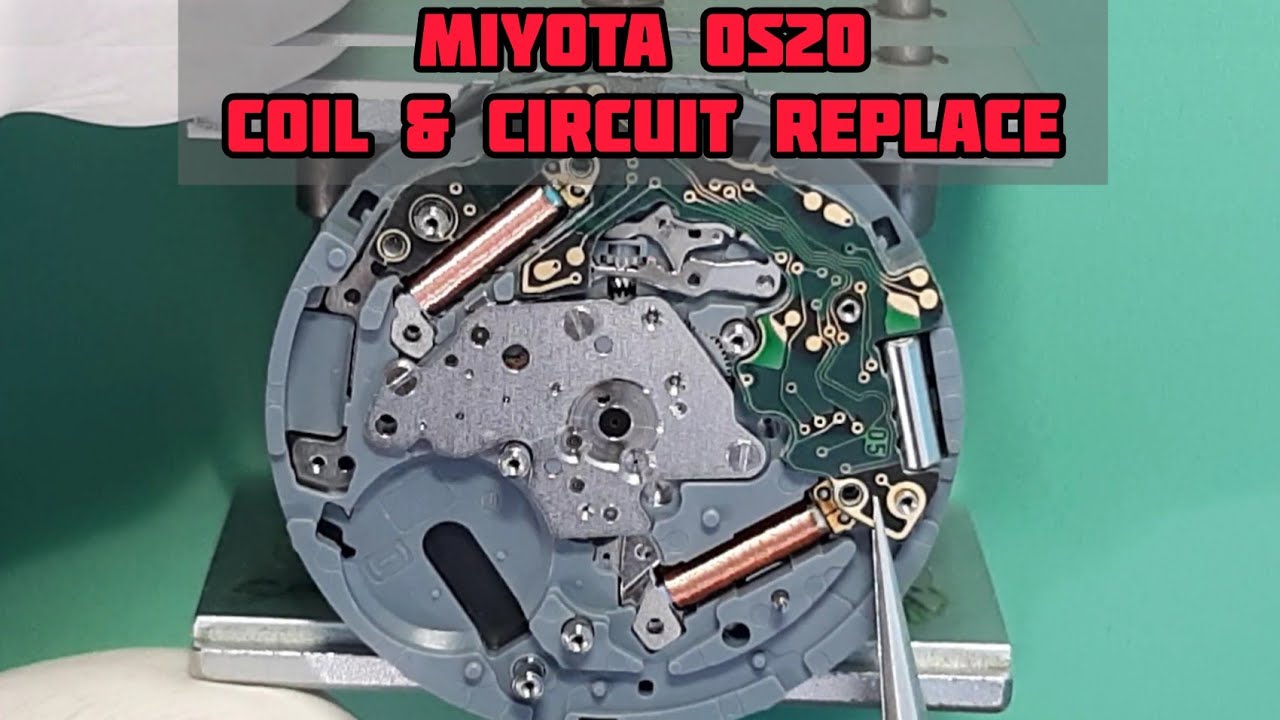 How To Replace MIYOTA 0S20 Coil and Circuit | SolimBD | Watch Repair Channel