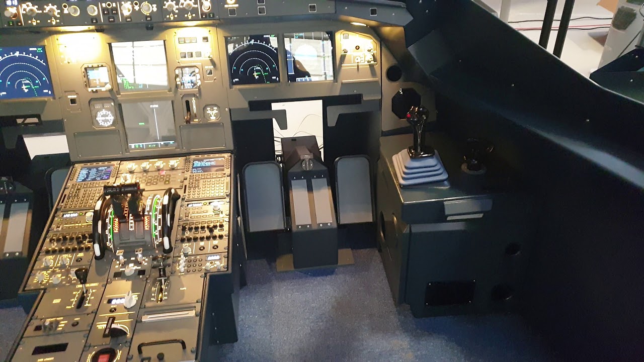 A320 full flight simulator made by SKALARKI electronics Ltd.
