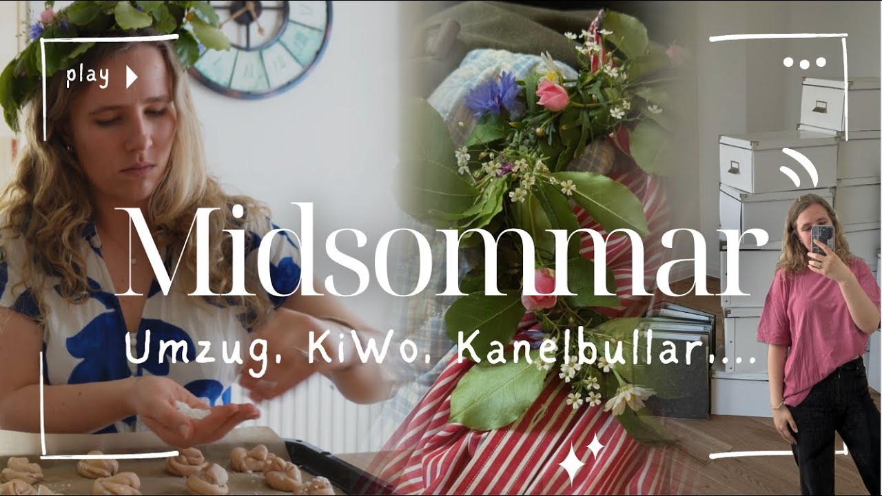 Endlich Sommer - Midsommar, Kanelbullar backen, Umzug, Uni ☀️🌸🇸🇪 //Madita Maddi