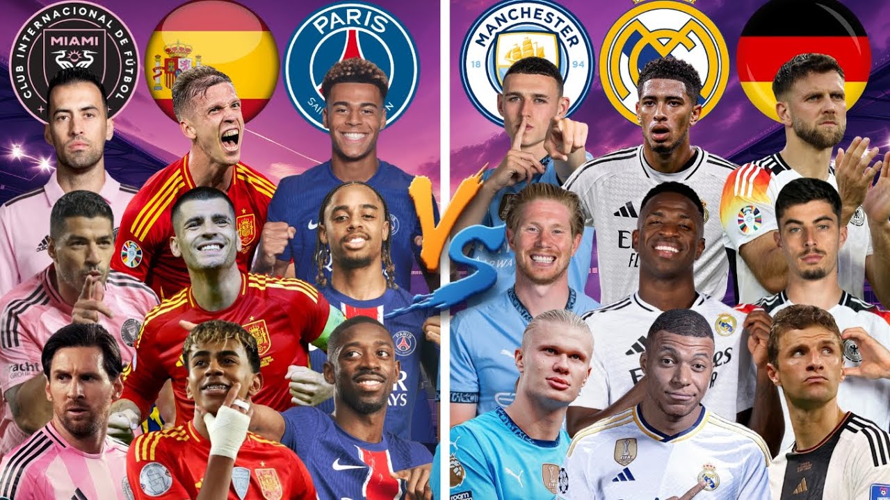 Inter Miami Spain PSG🆚Manchester City Real Madrid Germany - NEW 2026💪⚽