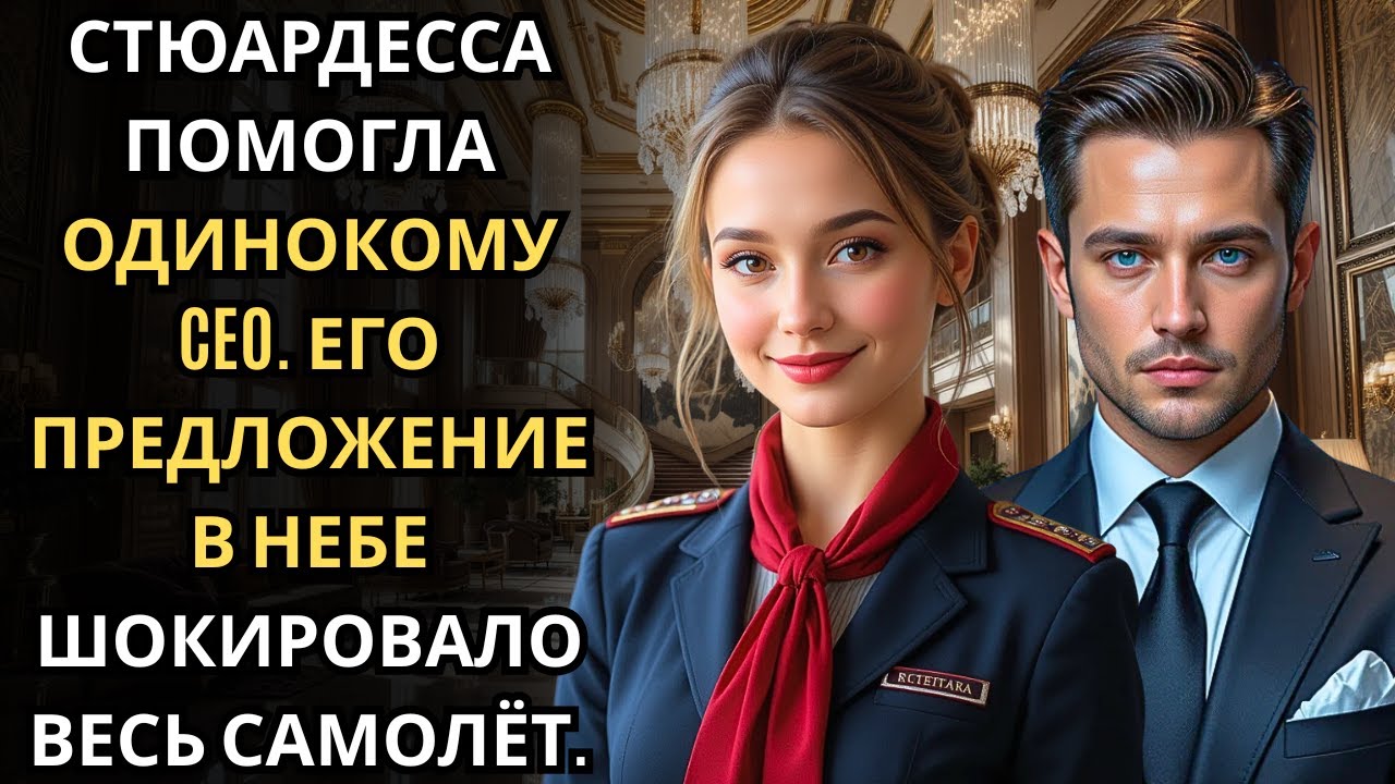 Во время дальнего рейса стюардесса заметила его одиночество… пассажир оказался миллионером CEO.