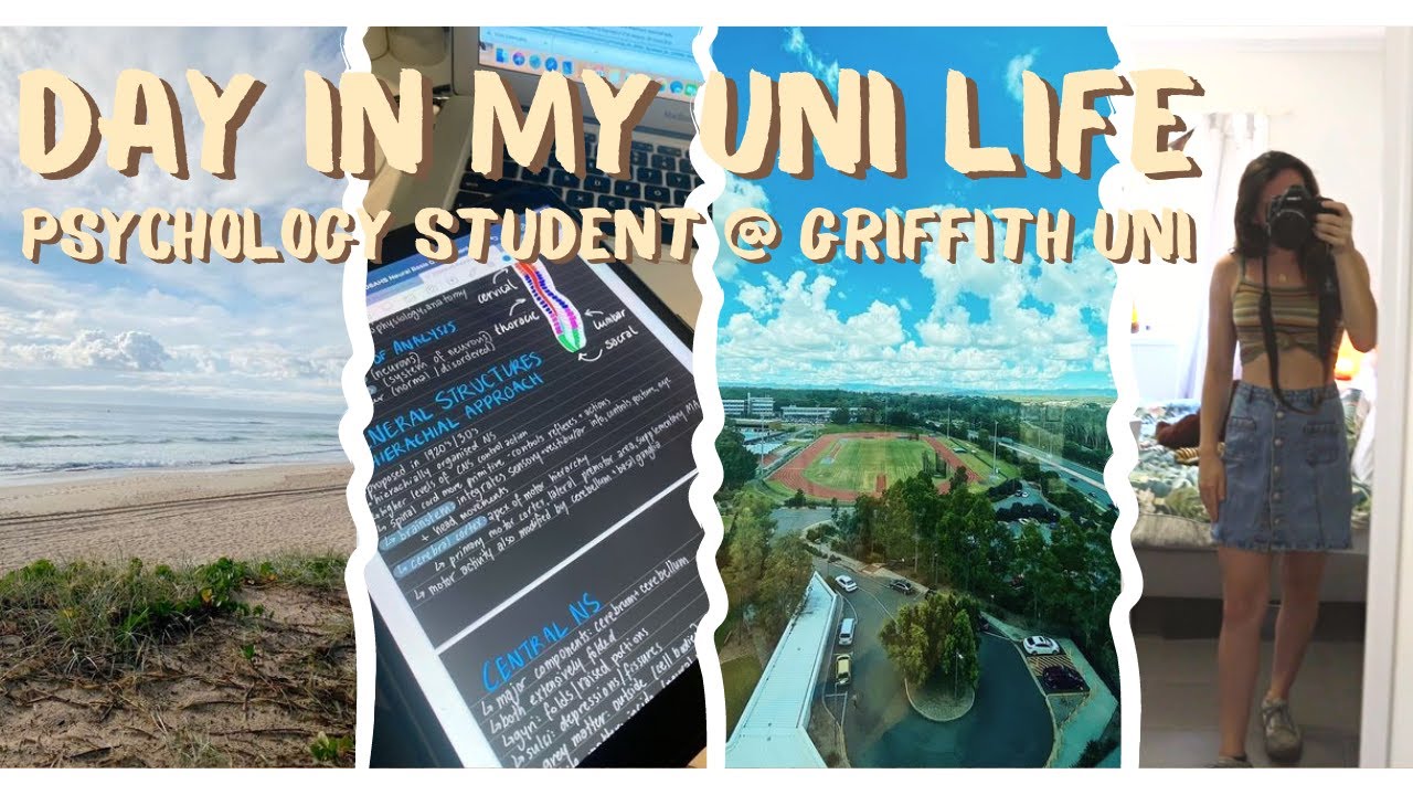 day in the life of a uni student on the Gold Coast (Griffith uni!!)