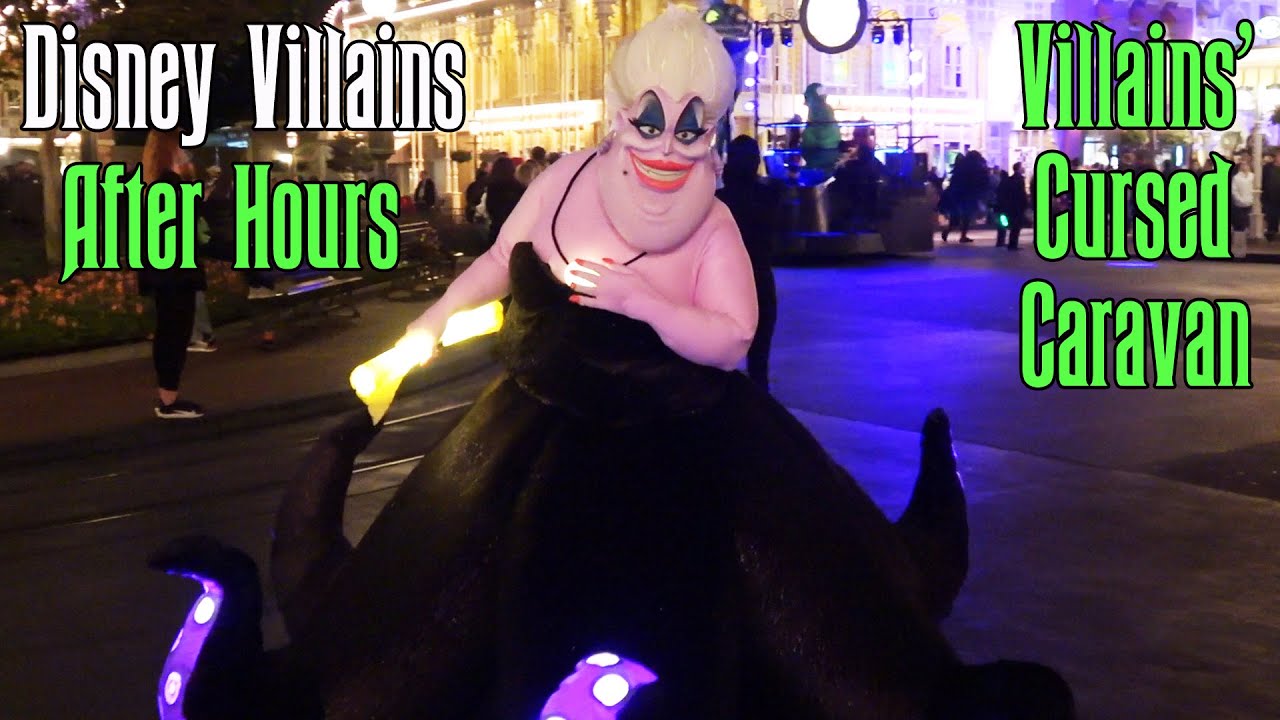 Disney Villains After Hours NEW Cursed Caravan Parade Multi-Angle, Magic Kingdom 2020 w/Ursula +