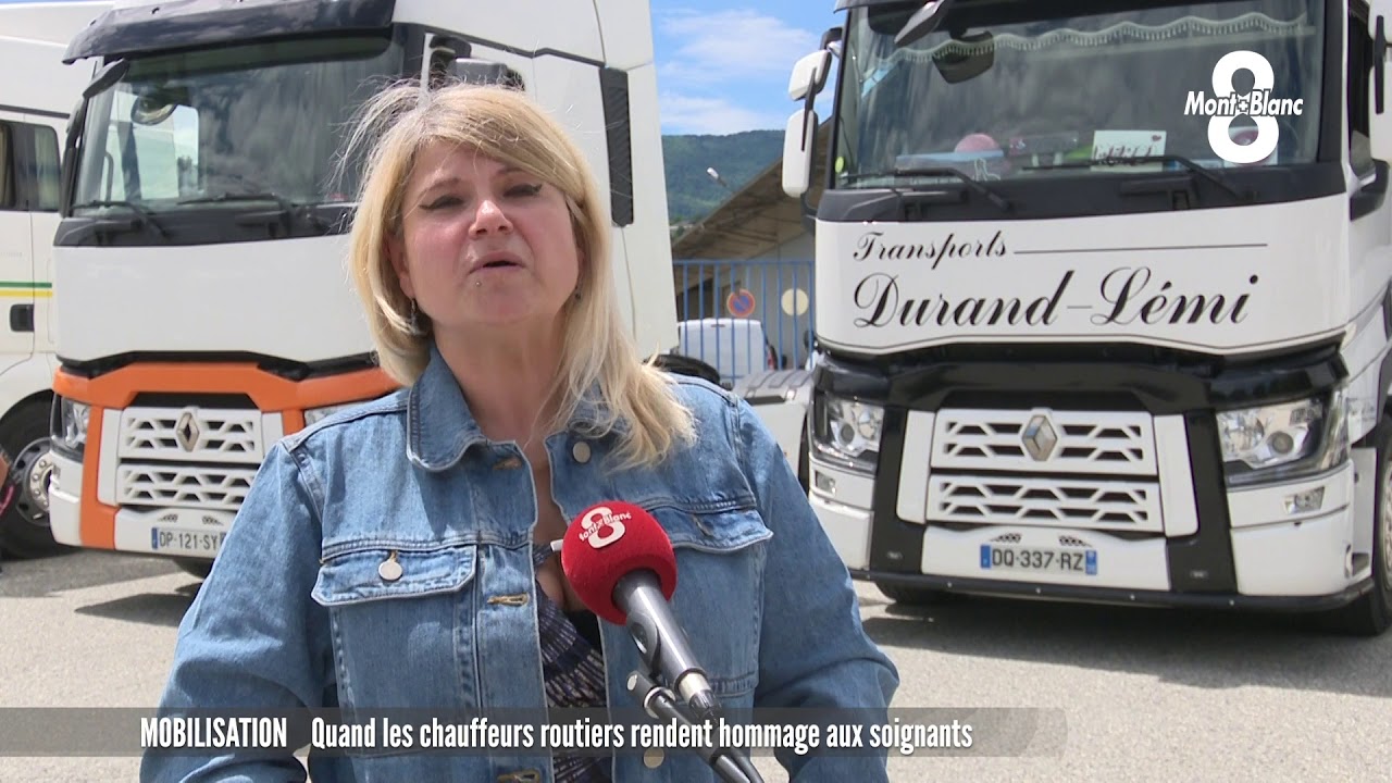 Quand les chauffeurs routiers rendent hommage aux soignants