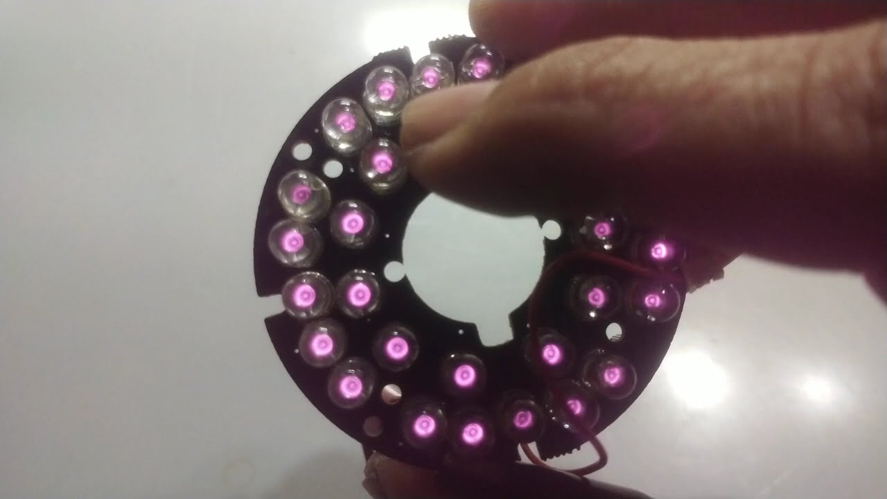 CCTV camera night vision light details.