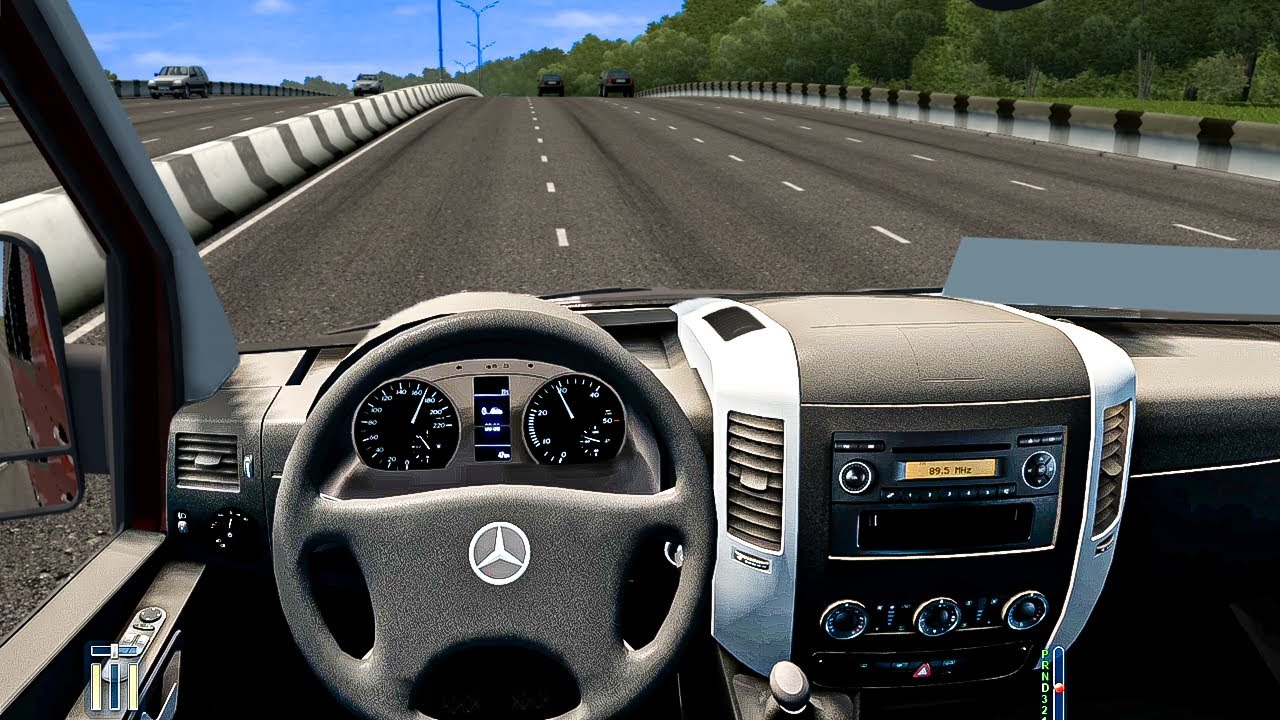 City Car Driving - MERCEDES BENZ SPRINTER 313 CDI | Fast Driving
