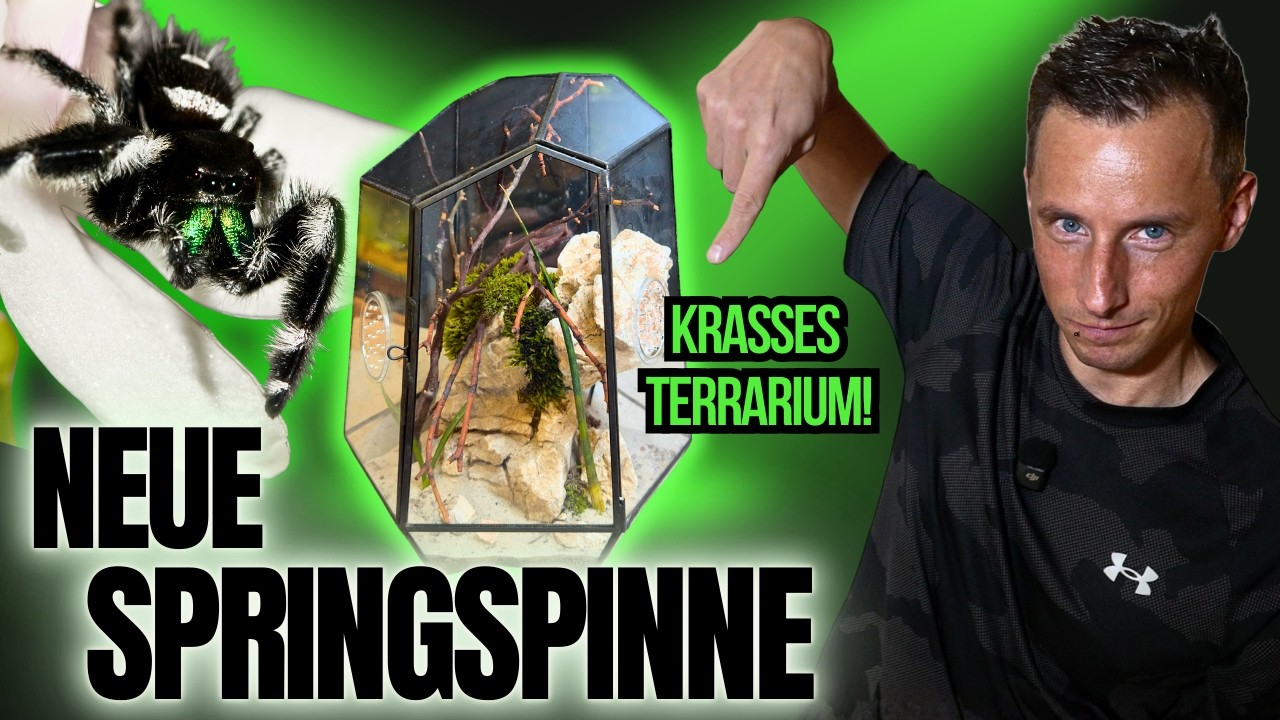 Meine zweite Springspinne – und ein KRASSES Terrarium!