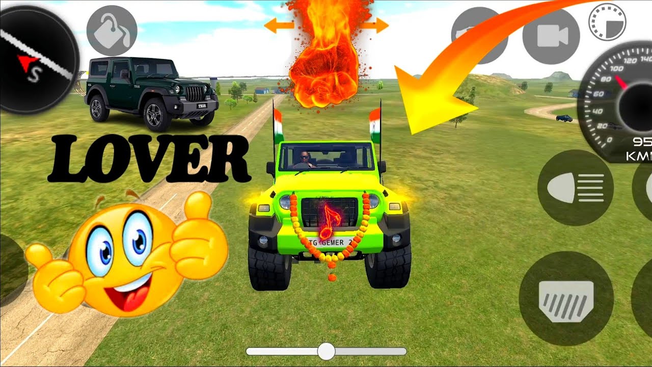 Modified Mahindra Thar U Games:lndian green thar (Gadi Wala Games) Car Game Android Game - #2026