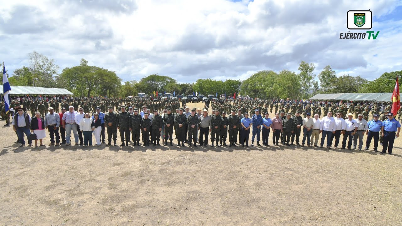 Acto del Ejército de Nicaragua con productores de Chontales, Boaco, Río San Juan y el Caribe sur