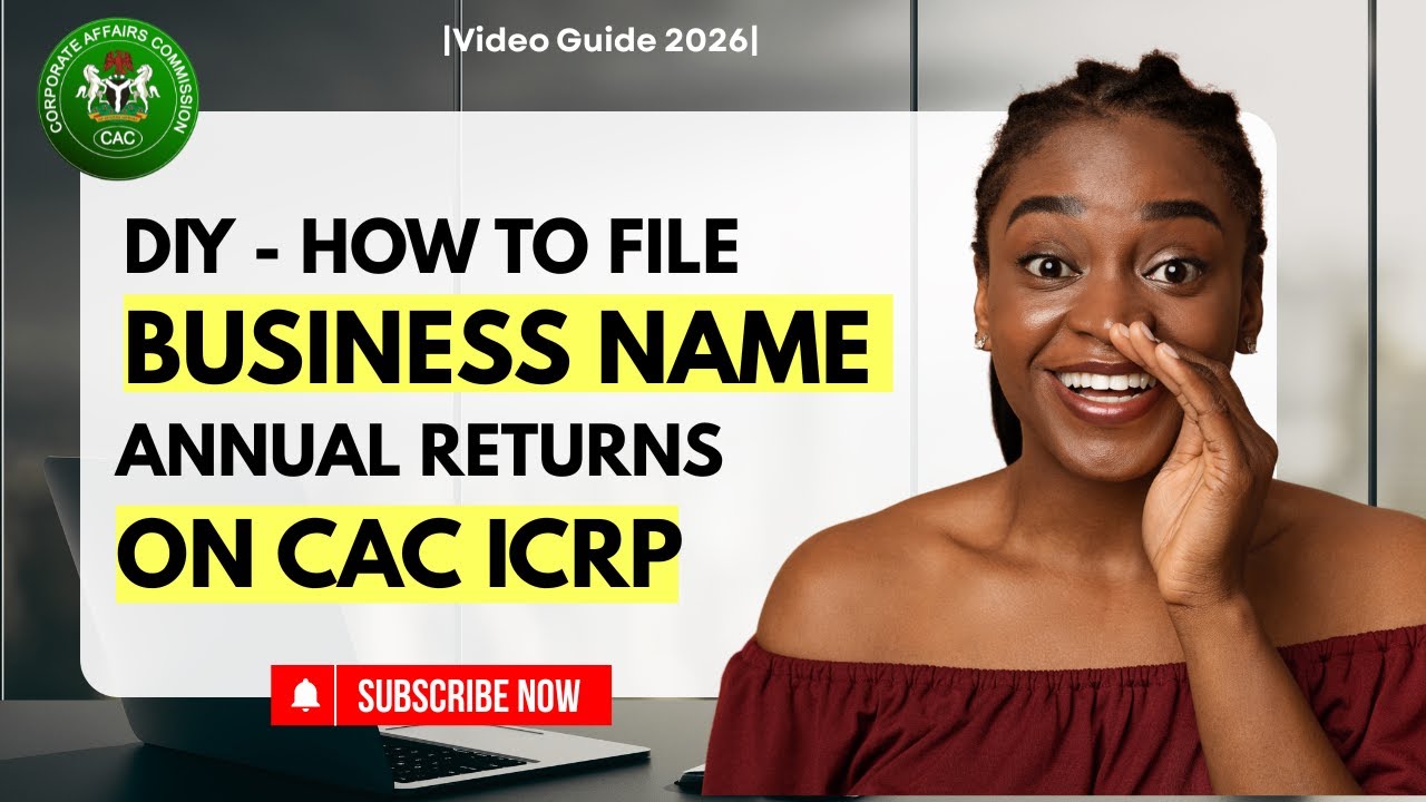 SIMPLE GUIDE TO FILE CAC BUSINESS NAME ANNUAL RETURNS ON THE ICRP || PRACTICAL VIDEO