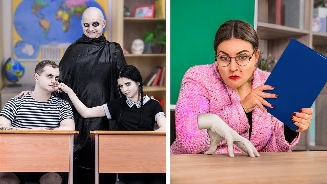 Die Addams Family Gehen Zur Schule! / 9 DIY Addams Family Schulsachen