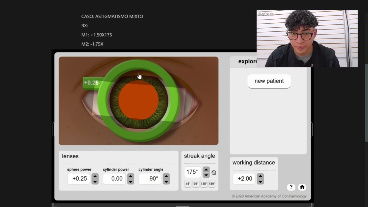 RETINOSCOPÍA ESFERA X ESFERA| EJEMPLOS CON MIOPÍA, HIPERMETROPÍA Y LOS 5 ASTIGMATISMOS. (SIMULADOR)