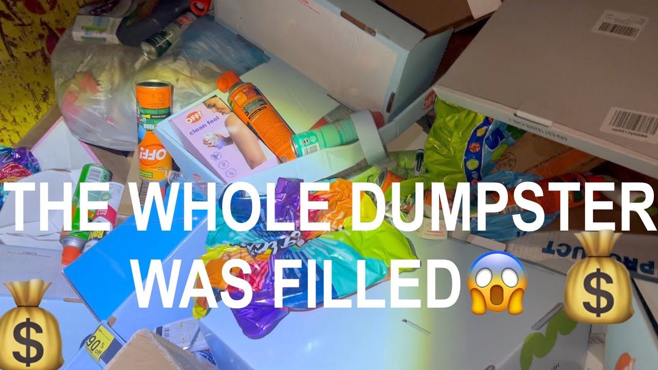 DUMPSTER DIVIN//JUST 1 DUMPSTER FILLED MY WHOLE GAMEROOM!