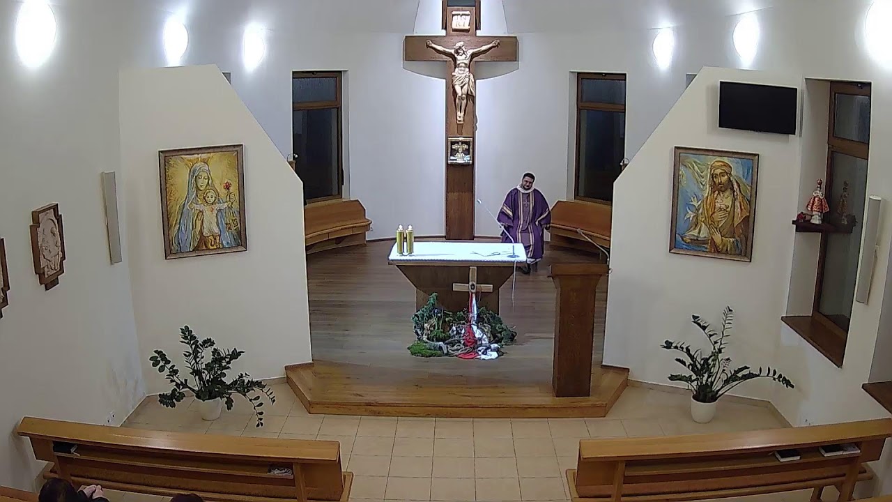 04.03.2026 Streda:  svätá omša (18.00) - kazateľ br. Andrej Valent, OCD