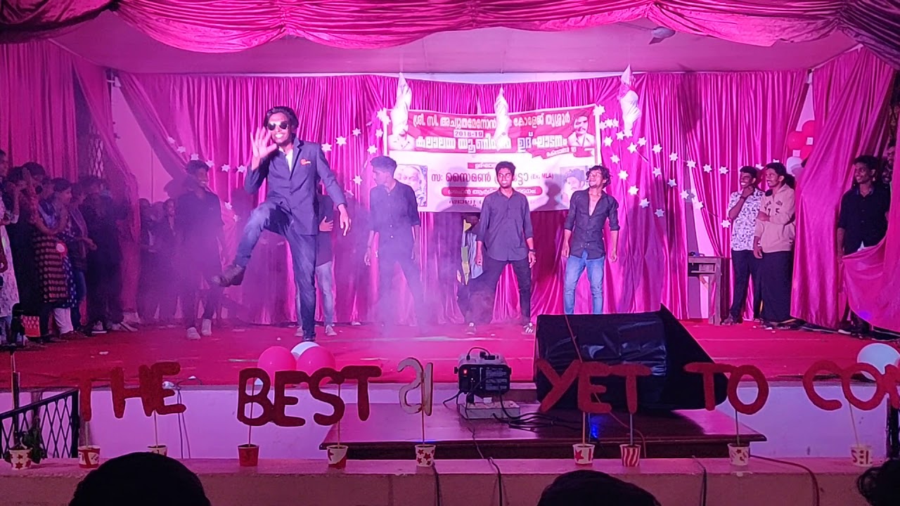 Sri c achuthamenon college union inaguration 2k18 ,cheguthanZz dance performance