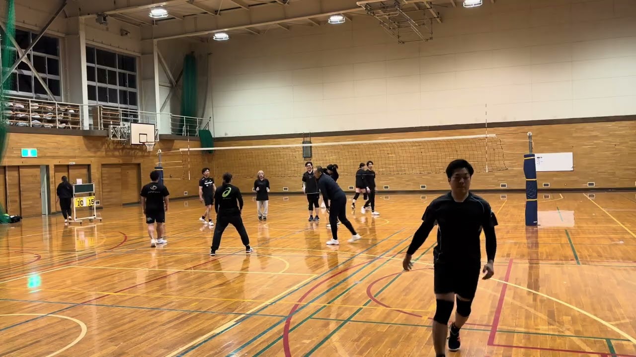 2026/03/15 江別組ラストまで 今日も楽しかった！ 混合バレー