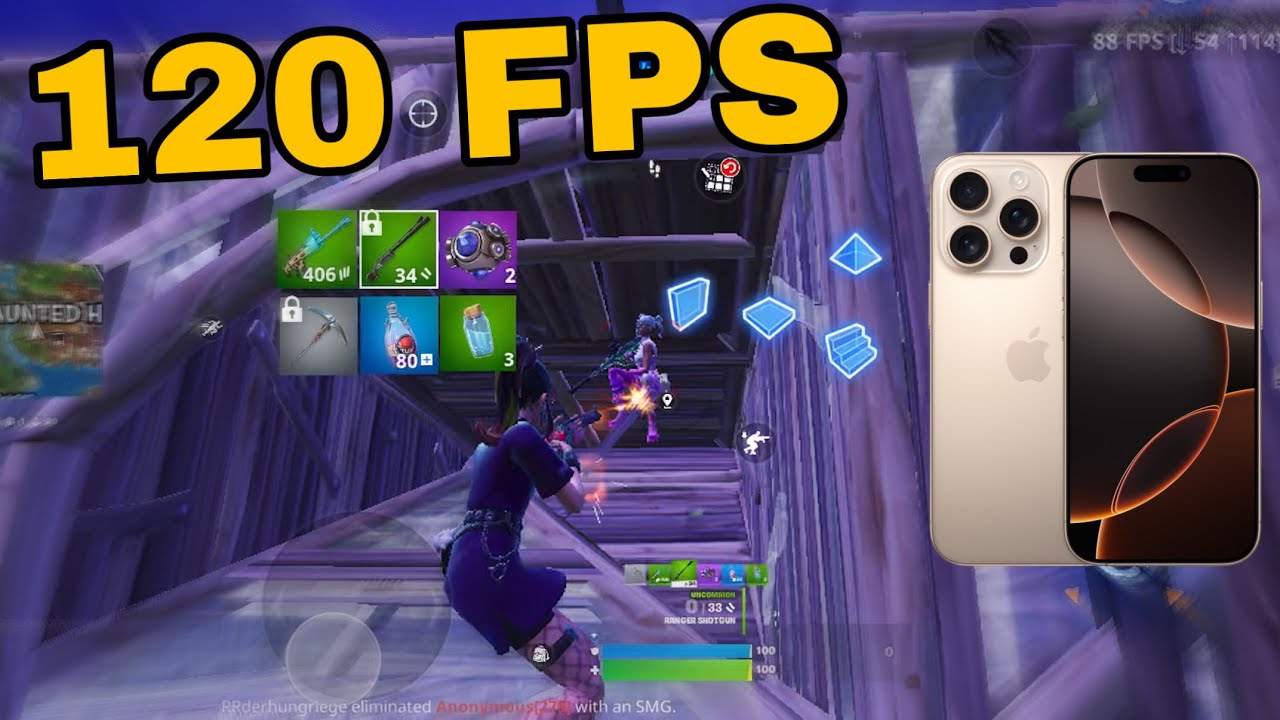 iPhone 16 Pro 120 Fps Fortnite Mobile Gameplay *Diamond 3 Rank | 6 Kills Game | Road To Unreal*