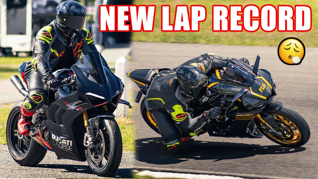 RACING My SUPERBIKES At The TRACK 😈| R1M & Panigale V4 SP2 on Roebling Road Raceway