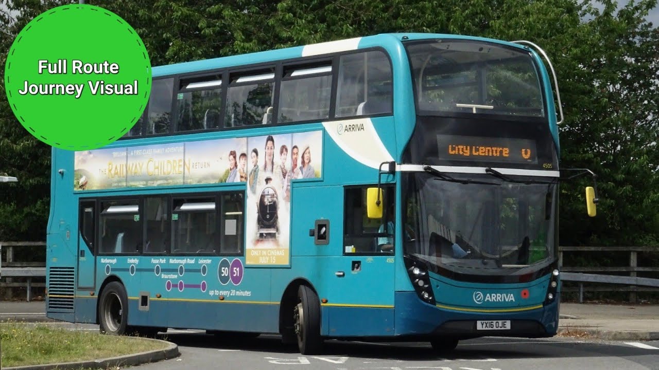 Arriva Leicester 6A Full Route Journey Visual- City Centre to Thurmaston, Asda | YX16OJE 4505