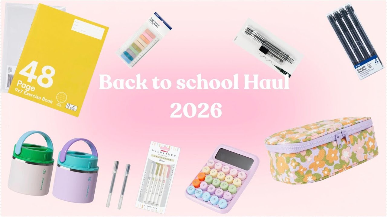 BACK TO SCHOOL HAUL 2026! ☁️✨
