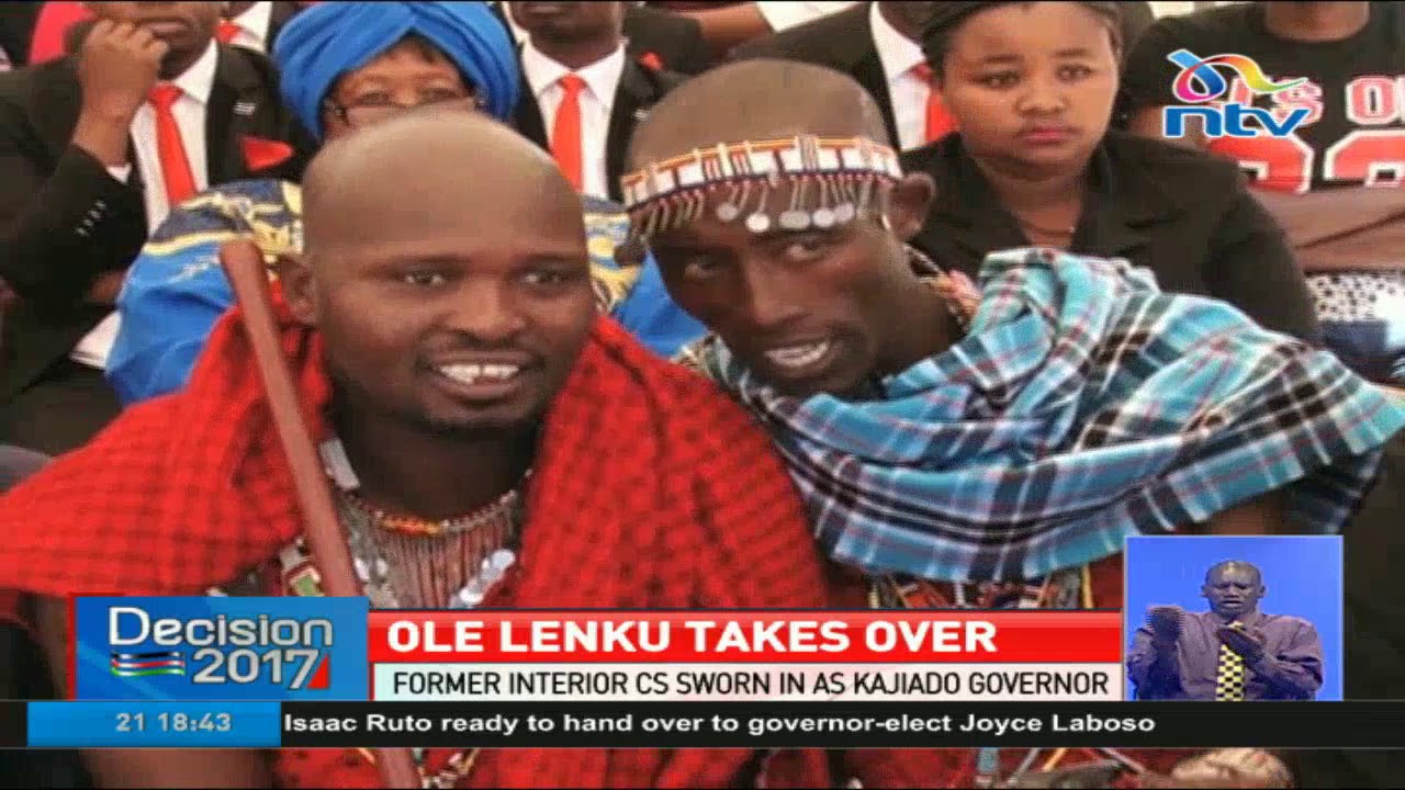 Former Kajiado governor David Nkedianye hands over power to Joseph Ole Lenku