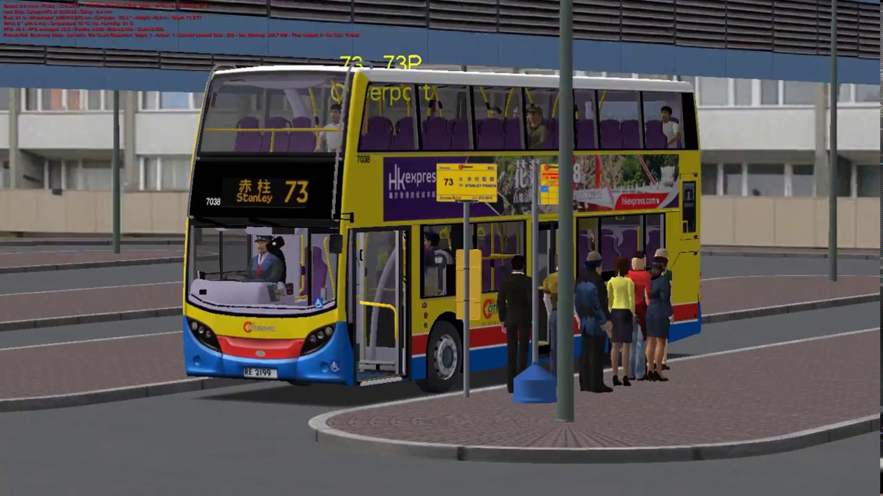 OMSI 2 CTB 73(數碼港-赤柱)