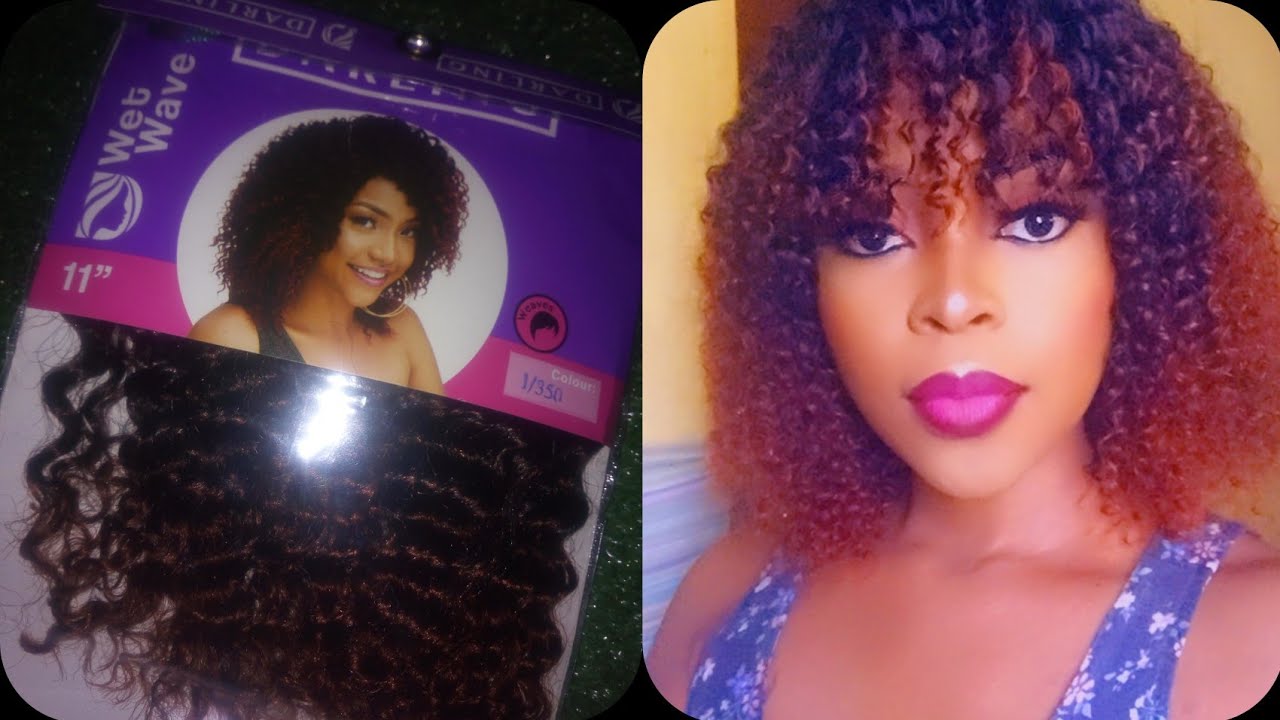DIY Curly Wig With Bangs | Fringe With Curly Weave | Full Sew In No Leave Out | By Kasi Makeover