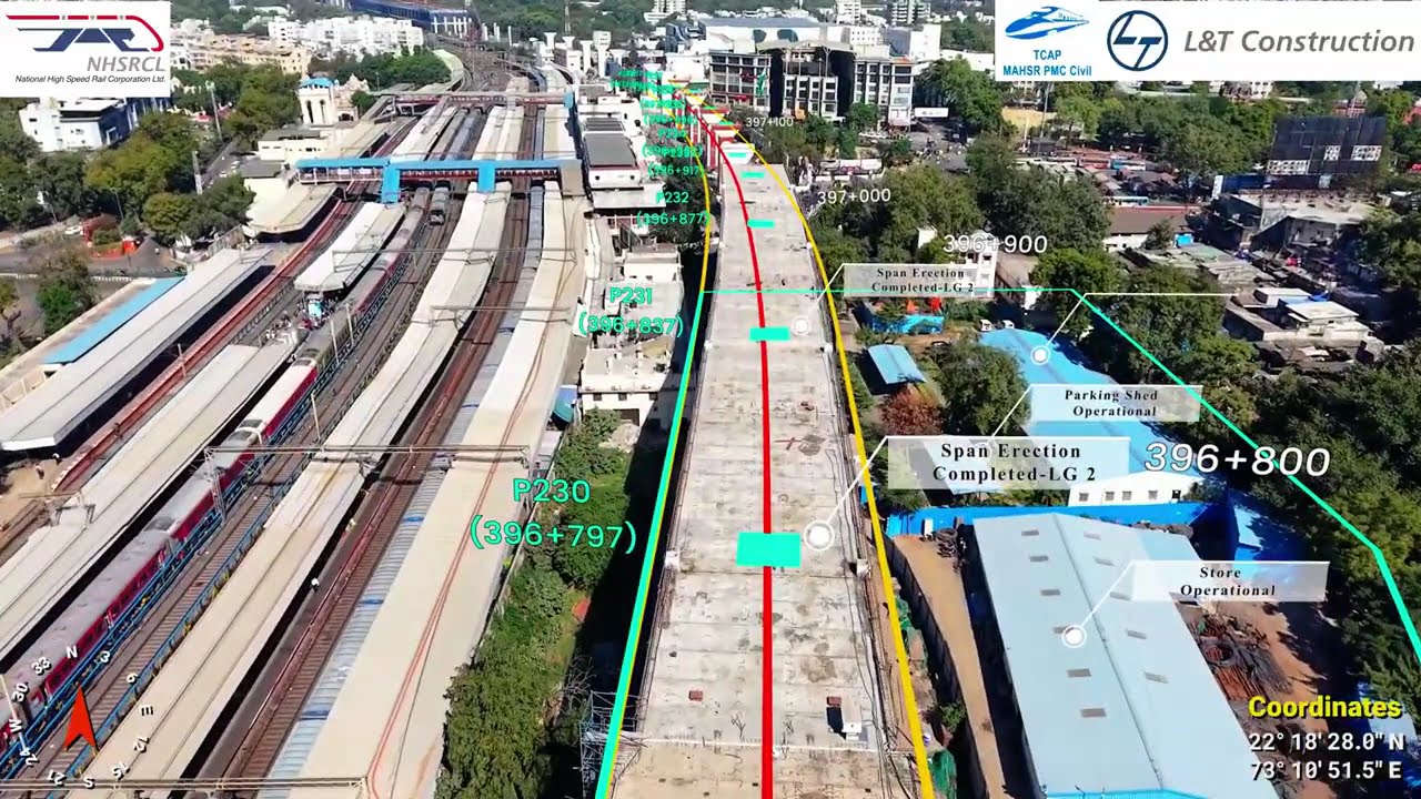 Bullet Train MAHSR-C5 Project Vadodara Gujrat Progress Update Dec 2025