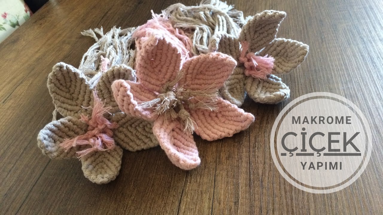 Makrome Çiçek Yapımı 2 | Macrame | Making Macrame Flower | DIY | Kendin Yap | Flower Tutorial