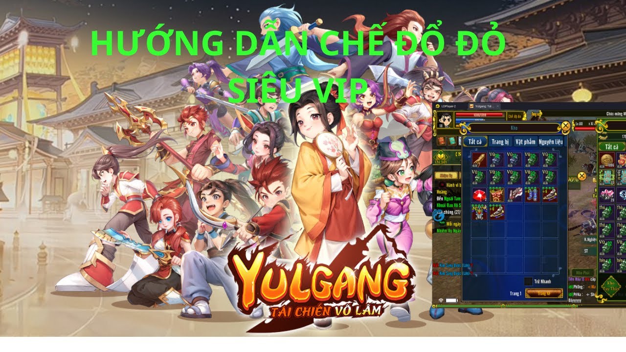 yulgang tái chiến võ lâm hướng dẫn chế trang bị 6x siêu cấp vip pro #hieuhaugiangtv