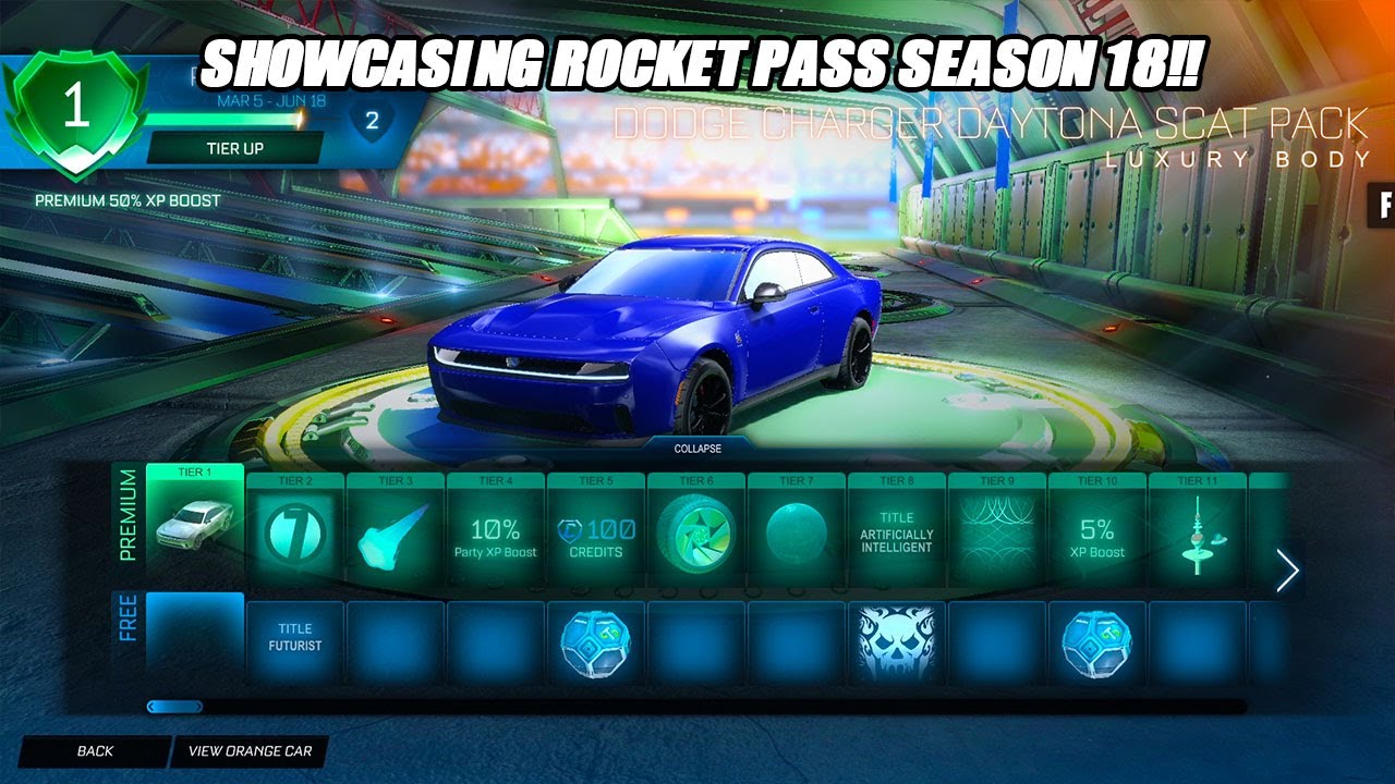 Showcasing All *NEW* Season 18 Rocket Pass Items!! - Rocket League Season 18 Showcase